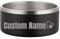 Gamelle pour Chien personnalisé en INOX avec Fond antidérapant - Bol Durable pour Chats et Chiens, gamelle INOX pour Chiot et Chaton(Noir)