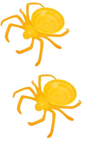 ibasenice 2pcs Halloween Spider Web Dessert Serving Tray Reusable Food Plate Prank Spider Candy Bowl Decorative Tray