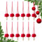 Filz-Pilz-Ornament, 12 x gefilzte Pilz-Anhänger, Urlaubsdekoration, Ornamente für Weihnachten, Hochzeit, Urlaub, Alltag
