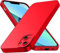 AURSTORE iPhone 13 Hülle, Kompatibel Mit Handyhülle iPhone 13 6,1 Zoll, Silikon weich Anti-Kratzt, Schutzhülle Cover Stoßfest (Rot)