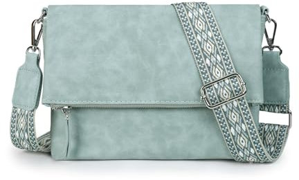 Gladdon Umhängetasche damen,Schultertasche mit Reißverschluss, Crossbody Tasche, Leder Handtasche Klein, Daypack……