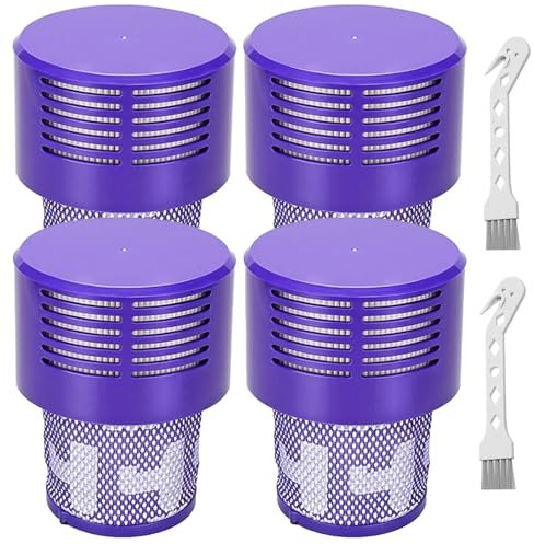 VOLTIX Filtre de rechange lavable pour Dyson V10 SV12 – Compatible avec les aspirateurs Cyclone Series, V10 Absolute, Animal, Total Clean et Motorhead – Remplace la partie #DY-969082-01 (4)