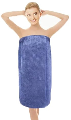 XGOPTS Women's Strapless Bathrobe Coral Fleece Body Towel Wrap Bathing Towel Dressing Gown Bath Skirt Dress with Adjustable Button for Beach Spa Sauna Wrap Towel Hotel Robes