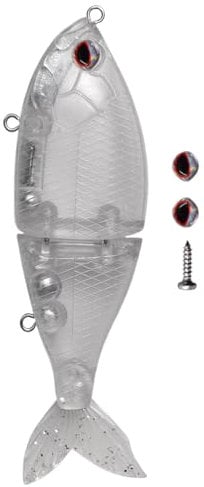 Blank SwimBait Fischköder, Köder für Forellen, tragbare Top-Wobbler, SwimBait für Fliegen-Zubehör für Basswels