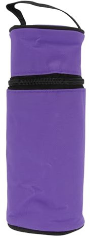 CAPASTEC Isolierte Flaschentasche, Tragbare Wasserflaschentasche, Flaschenhalter, Wasserflaschenhalter, Gepolsterte Tragetasche für Getränke, Reise-Sportflaschentasche 550ml Lila