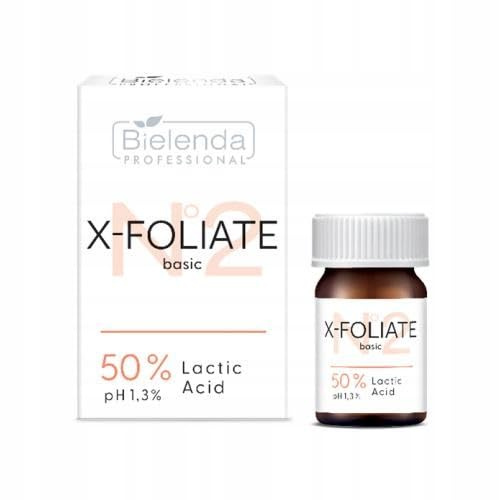 Bielenda Professional X-Foliate Basic Lactic Acid 50 5Ml - Effektive Peeling-Lösung - Transparent