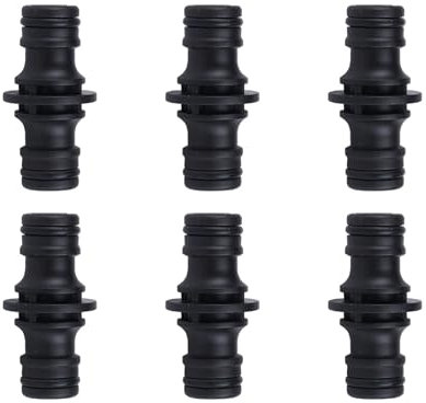 6 Pieza Conector Manguera para Gardena,Jardin Mangueras De 1/2 Pulgada Conectores,Jardín Agua Grifo Conexión Accesorios,Garden Hose Extensión Acoplamiento Adaptador Juego para 3/4 Pulgada Empalme