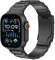 Astorgos Titanium Metal Watch Strap Compatible con Apple Watch Ultra 2 Ultra 49mm,S10 46mm,9 8 7 45mm,SE 6 5 4 44mm,3 2 1 42mm, Pulsera deportiva de repuesto con hebilla de mariposa, Negro