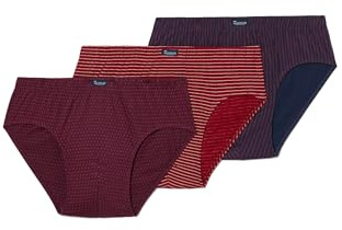 Abanderado Herren Slip AS00080, 3er Pack | Boxershorts, bedruckt, 100 % Baumwolle, geschlossene Slips, halb-kurz