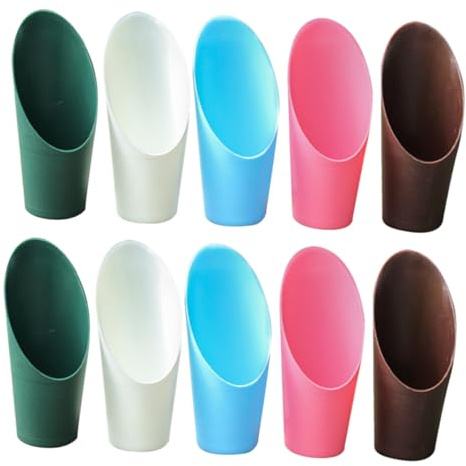 Hemobllo Herramientas para Plantar Suculentas Juego de 10 Mini Paletas Cilíndricas de PP Trasplante de Cactus Flores Bonsáis Jardinería y Macetas Pequeñas