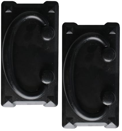 Toddmomy Handles Black Ring in Drawer and Furniture 2pcs Pull Vintage Antique Easy Iron to Install Remove, for Cabinets, Dressers, and Wardrobe Doors
