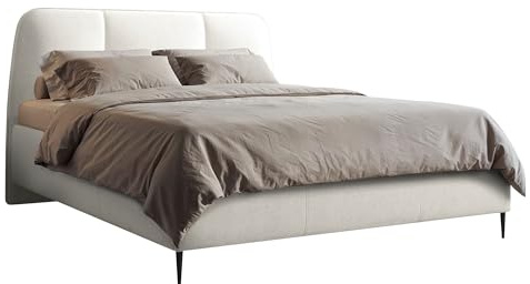 Mirjan24 Polsterbett Onuzo mit Bettkasten, modernes Doppelbett inkl. Lattenrost, Elegantes Bett mit gepolstertes Kopfteil, Verschiedene Größen (Margo 227.04, 140 x 200 cm)