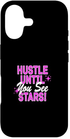 Custodia per iPhone 17 Rosa Colore Hustle To The Stars Grafica Rosa