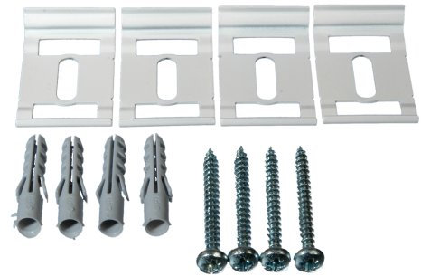 Liedeco Deckenclip für Flächenvorhangschienen 3-4 läufig | weiß | 4 Stück