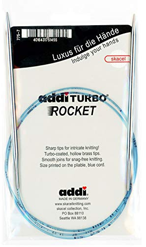 JIEGOO addi Turbo Rockets 32-Inch (80cm) Circular Knitting Needle; Size US 08 (5.00 mm) 775-32-08