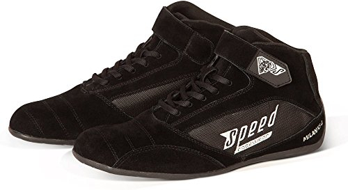 Speed Kartschuhe schwarz Racewear - Premium Kartschuh Modell Milan (39)