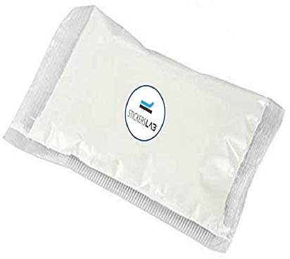 StickersLab - Pigment additif poudre luminescente phosphorescente brille dans l'obscurité pour les loisirs (jour blanc) - Bleu ciel, 500 grammes