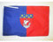 AZ FLAG - Drapeau Département de Paris - 45x30 cm - Pavillon Seine 100% Polyester Avec Deux Cordelettes - 20g