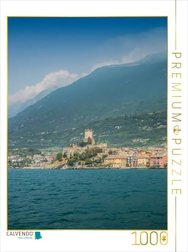 CALVENDO Puzzle MALCESINE Skaligerkastell und Altstadt | 1000 Teile Lege-Größe 48 x 64 cm Foto-Puzzle für glückliche Stunden