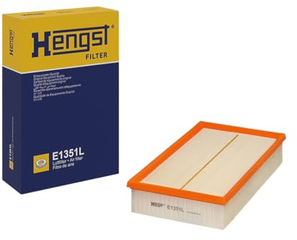 HENGST - Luftfilter E1351L - Luft-Filtereinsatz für KFZ | Hochwertiger Motorluftfilter für Otto- oder Dieselmotor - Schutz für Motoren - Wasserbeständig