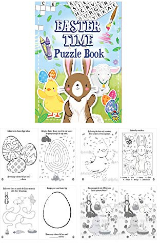 10 Mini Easter Puzzle Activity Books A6 - Girl or Boys Party Bag Fillers
