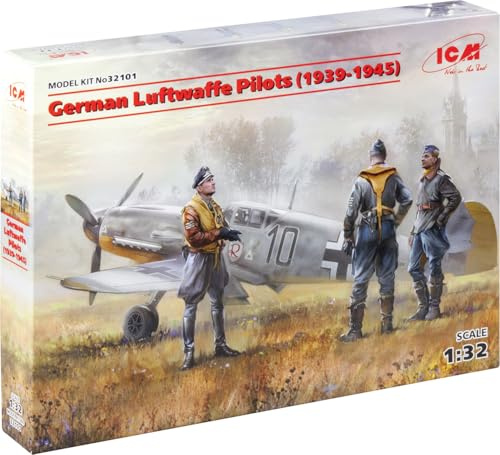 ICM ICM32101 1:32-German Luftwaffe Pilots (1939-1945),Black