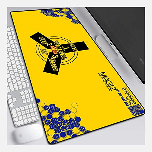 IGIRC Mauspad Evangelion 900X400mm Mauspad, Perfekte Präzision und Geschwindigkeit Gaming-Mauspad mit 3 mm starker Unterseite, für Notebooks, PC, ich