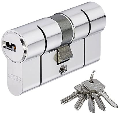 Abus Eurocilindro puntos niquel Doble Embrague 30 x 40