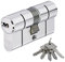 Abus Eurocilindro puntos niquel Doble Embrague 30 x 40