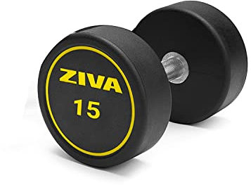 ZIVA Performance hanteln, schwarz/gelb, 15 Kg