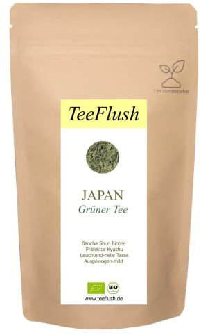 Japan Bancha Shun, Grüner Biotee, Kyushu Präfektur, 250g, Ernte 2024, Geschmack: ausgewogen-mild mit leuchtend heller Tasse