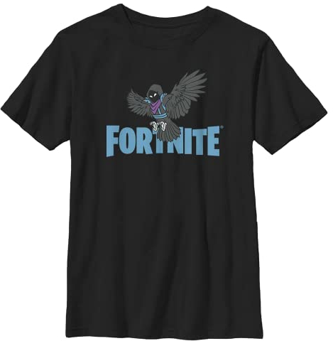 FORTNITE Wings of Fortnight T-Shirt für Jungen, Schwarz, M