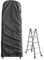 COOSOO Folding Ladder Cover Dustproof & Waterproof with Drawstring for Step Ladder Patio Garden Outdoor Household Storage Bag - Black