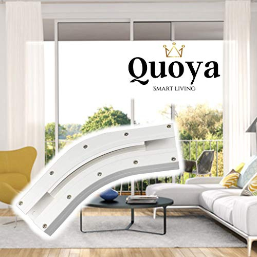 Quoya Smart Curtain Track – 135-Grad-Bogen-Set (2 x 135-Grad-Bogen) – (NUR kompatibel mit den Modellen QL600 und AT5810) (Nicht kompatibel mit QL500)