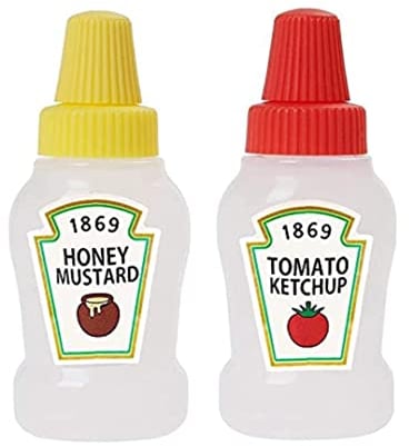 apofly 25 Ml Mini Tomaten Ketchup Flaschen, Tragbare Sauce Behälter Salat Dressingbehälter, Pantry Behälter Für Bento Box, 2pcs, Artikel Für Den Täglichen Gebrauch