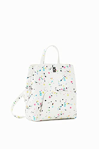 Desigual Damen Back_neon Art_sumy BACK NEON ART SUMY MINI 1001 RAW, Weiß, Einheitsgröße EU