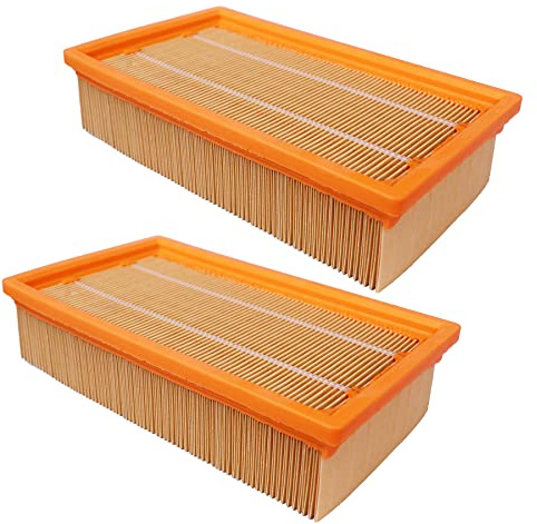 LRFDRESS 2 filtri HEPA a pieghe piatte per Kärcher NT 25/1 Ap, NT 35/1 Ap, NT 35/1, NT 45/1, NT 55/1, NT 361, NT 561, NT 611 Tact, Te, M, per Hilti VC 20 U VC 40 U UM (LF 4) Nr. 6. 904-367.0