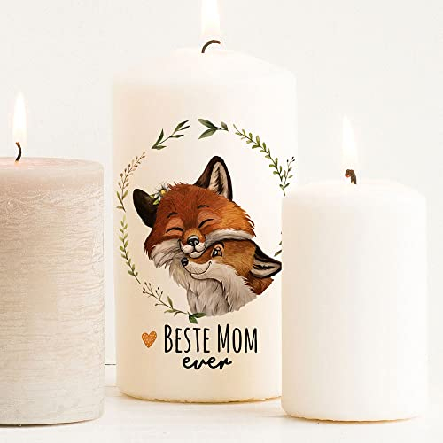 Kerzensticker Kerzentattoo Kerzentattoos Tattoofolie Geschenk Glückslicht Glück Fuchs Beste Mom Mama für Kerzen oder Keramik A6 Bogen DIY Stickerbogen kst66 ilka parey wandtattoo-welt