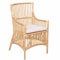 Casa Moro Rattan-Sessel CITRA Natur mit Kissen Armlehnstuhl aus Natur-Rattan handgeflochten | Boho Chic Korb-Stuhl Korb-Sessel | Retro-Stuhl für Garten Terrasse Esszimmer | CF3304