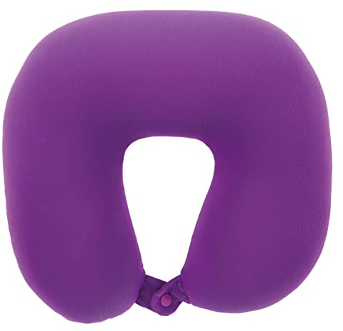 Sumex Reisekissen Nackenkissen für Kinder und Erwachsene, U-Form, ultraweich, waschbar, ideal für Reisen, Lila