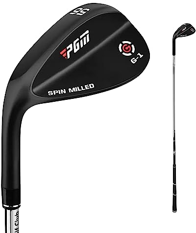 PGM Golfkeil-Set für Damen und Herren – 50/52/54/56/58/60/62/64 Grad Spaltkeil Sandkeil Lob Wedge Rechte Hand – gefräste Fläche für mehr Spin – leicht aus dem Bunker zu entkommen