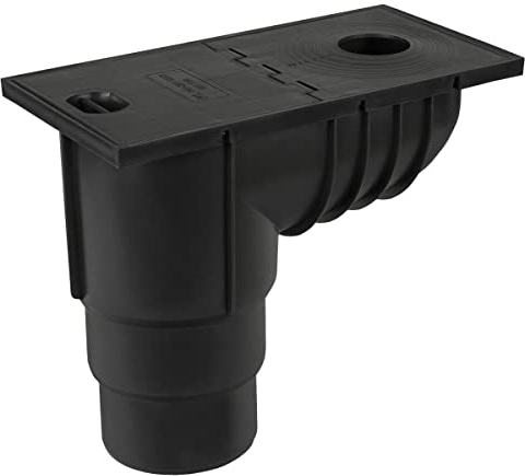 PL Cassetta dell'acqua piovana Ø 50 – 125 mm, scarico per grondaia, scarico cortile, colore nero