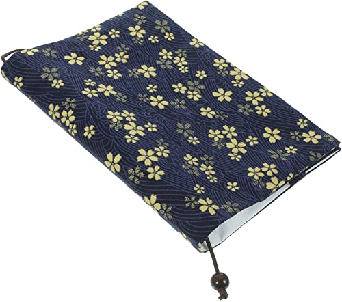 MAGICLULU Buchhülle Waschbar Blumen-Buchhülle A5-Stoff Notizbuchhülle Scrapbook-Schutzhülle Für Taschenbuch Tagebuch Tagebuch