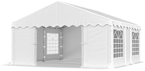 Das Company Partyzelt 3x5m wasserdicht weiß Zelt 240g/m² PE Plane hochwertig Gartenzelt Summer PE - Faltpavillon - Gartenpavillon - Pavillon - Lagerzelt - Partyzelt