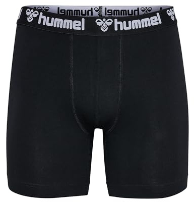 hummel Boxers Hmlboxers Herren Größe | Baumwolle | Normal Fit | unifarben | atmungsaktiv | Pull-on | Basic-Style