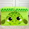 QUOKKA Spielzeug Aufbewahrungsbox für Jungen und Mädchen – 63x41x33 cm Groß Spielzeugkisten für Kinder mit Schildkröten -Zusammenklappbar – Griffe – Klappdeckel –Stoffbehälter für Spielzimmer