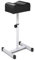 COSTWAY Tabouret de Pédicure à Hauteur d'Assise Réglable 45-65 cm, Repose-pied Pédicure avec Coussin Épais et Doux Charge 10KG, Équipement de Spa pour Manucure Soins des Jambes, Noir