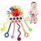 Montessori Spielzeug Pull String Spielzeug - KETIEE Sensorisches Spielzeug für Babys, Reisespielzeug Frühe Entwicklung Spielzeug Feinmotorische Fähigkeiten Spielzeug Geschenk für Babys 18M+
