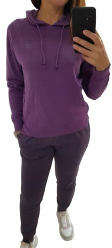Lotto Tuta donna Keyra W II, tuta da ginnastica per palestra, tempo libero, yoga, pilates elasticizzata Colore : SUNSET PURPLE Taglia : XS