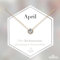 Bixorp Geburtsstein Halskette mit Zirkonia-Anhänger April - Edelstahlkette mit rundem Zirkonia-Kristall - April/Diamant - Gold